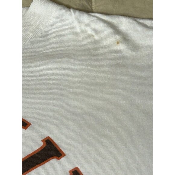 Vintage 90’s George Killians Shirt Irish Red Adult XL Tee STAINED Cotton - Picture 7 of 15